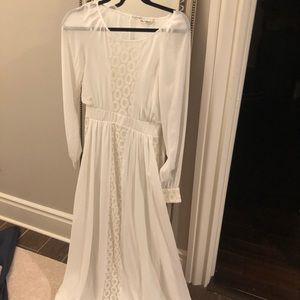 White sleeve maxi dress - Miss Selfridge uk8